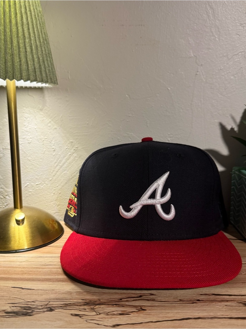 Atlanta Braves 2021 World Series New Era 59FIFTY Fitted Hat Black Red Size 7 3/4